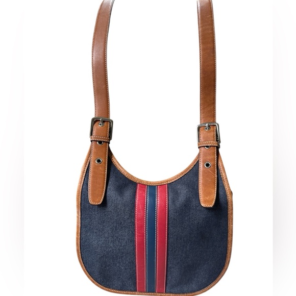 Coach Varsity Stripe Denim Crossbody
Handbag With COA - Picture 3 of 9